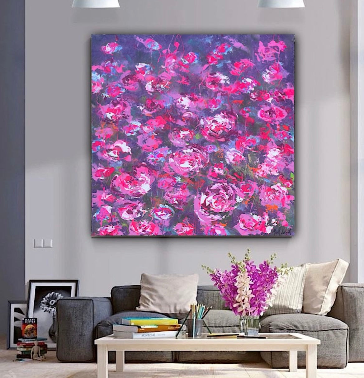 FLORAL FRENZY 1000 x 1000mm