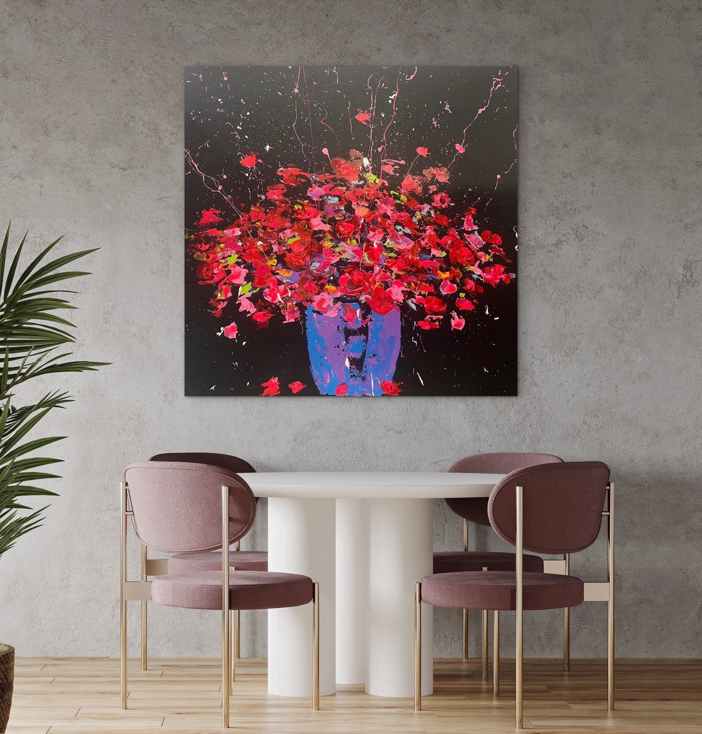 Midnight Blooms 1500 x 1200mm