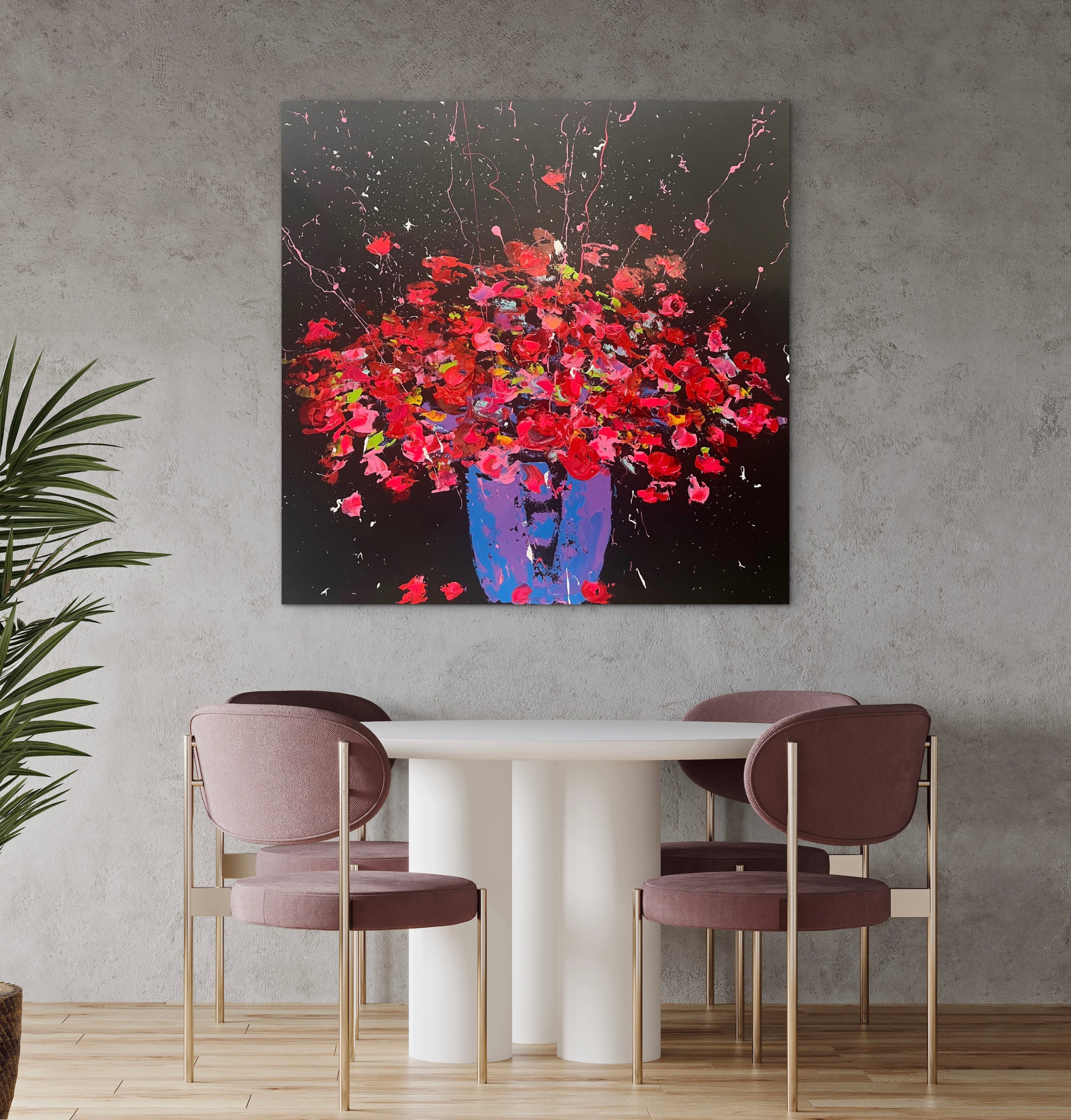 Midnight Blooms 1500 x 1200mm