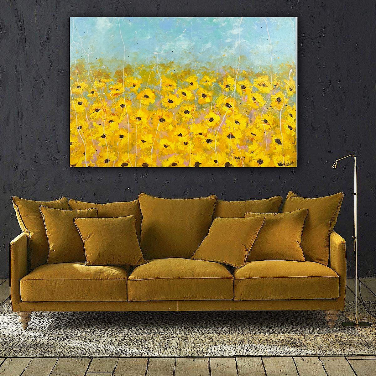 SUNFLOWER CITY - 1500 x 1200mm