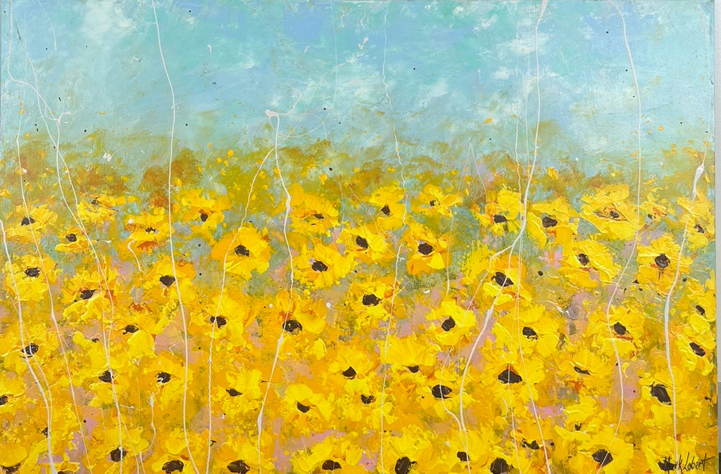 SUNFLOWER CITY - 1500 x 1200mm