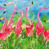 Flamingo paradise SOLD